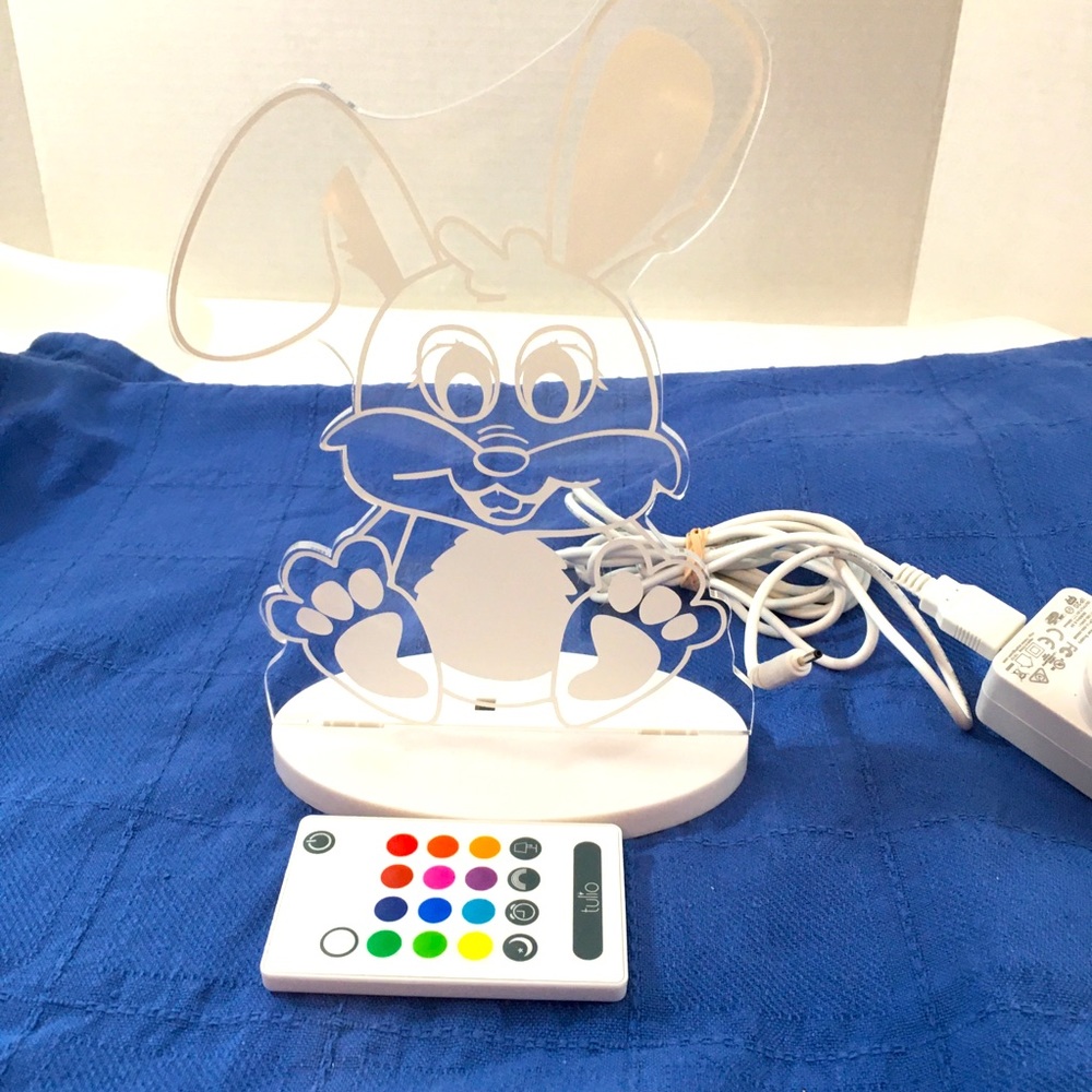 Tulio dream lights rabbit. Multi use night light. With remote control.